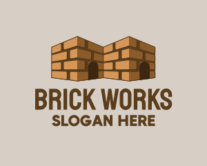 Brick House Contractor logo design