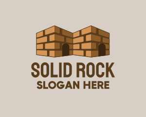 Brick House Contractor logo design