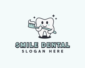 Toothbrush Dental Tooth logo