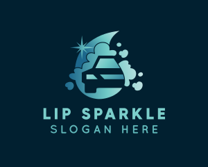 Car Bubbles Sparkle logo design