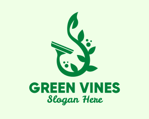 Natural Vine Squeegee  logo design