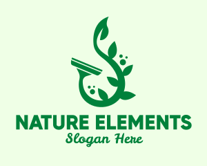 Natural Vine Squeegee  logo design