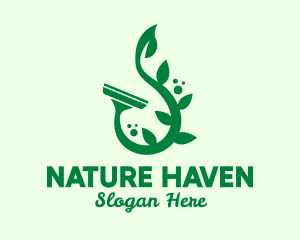 Natural Vine Squeegee  logo design