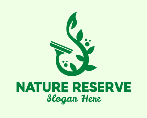 Natural Vine Squeegee  logo design