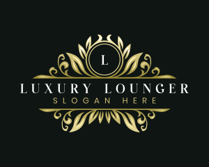 Luxury Ornamental Leaf logo design