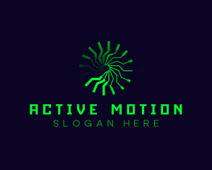 Motion Clock Tech logo design