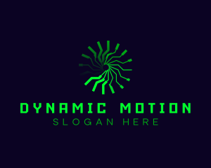 Motion Clock Tech logo design