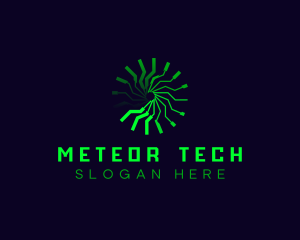 Motion Clock Tech logo design