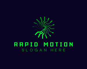 Motion Clock Tech logo design