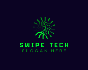 Motion Clock Tech logo design