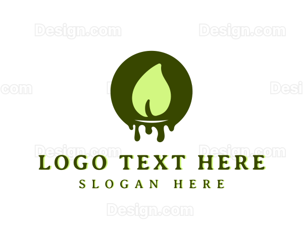 Eco Candle Flame Logo