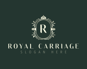 Royal Floral Crown logo design