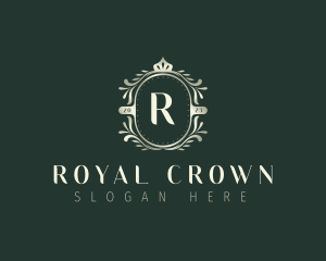 Royal Floral Crown logo design