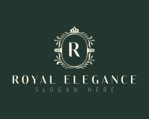 Royal Floral Crown logo design