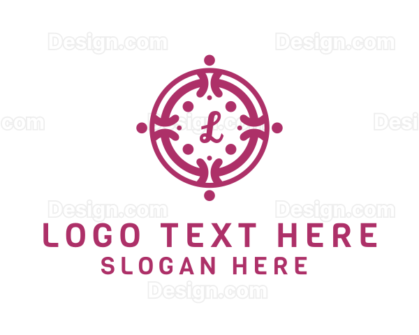 Generic Flower Wreath Logo