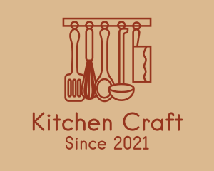 Kitchen Cooking Utensils logo design