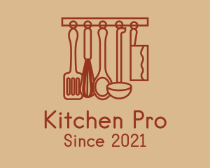 Kitchen Cooking Utensils logo design