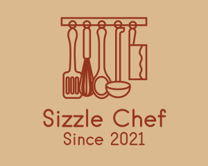 Kitchen Cooking Utensils logo design