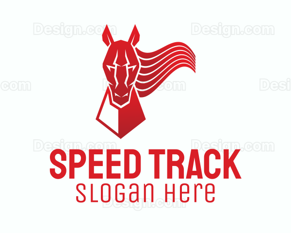 Red Horse Mane Logo