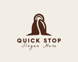 Coffee Shopping Bag logo design