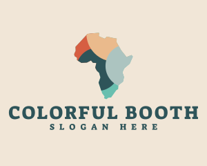 Colorful Africa Map logo design