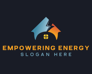 Electric House Lightning logo design