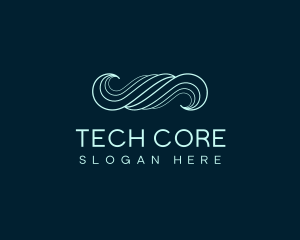 Waves Tech Business Firm logo design