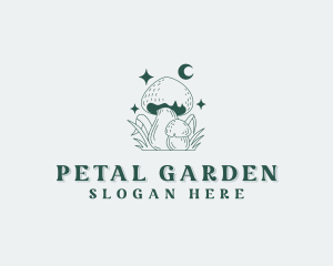 Mushroom Fungus Herbal logo design