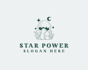 Mushroom Fungus Herbal logo design