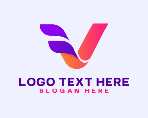 Generic Logistics Letter V logo