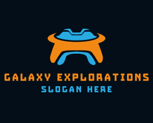 UFO Spaceship Game logo design