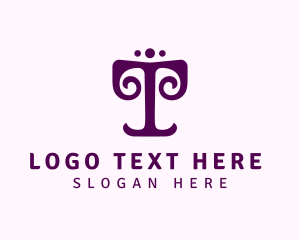 Ornamental Letter T Decor logo