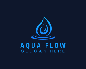 Droplet Water Aqua logo