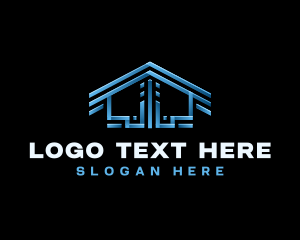 Roofing Renovation Contractor Logo