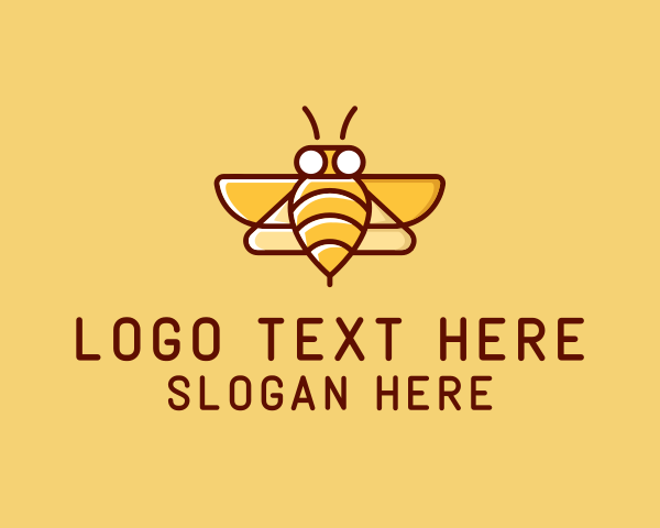 Bee logo example 4