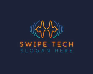 Tech Sound Wave logo design