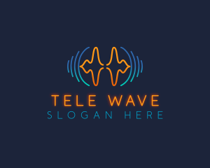 Tech Sound Wave logo design