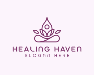 Wellness Healing Yoga logo design