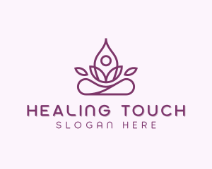 Wellness Healing Yoga logo design