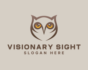 Wildlife Owl Eyes logo design