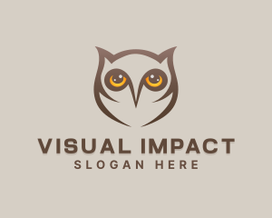 Wildlife Owl Eyes logo design