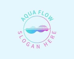 Sound Wave Frequency Tune logo design