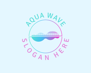 Sound Wave Frequency Tune logo design