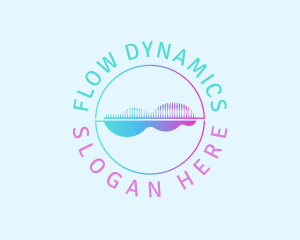 Sound Wave Frequency Tune logo design