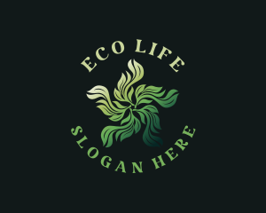 Organic Herbal Leaves  logo design