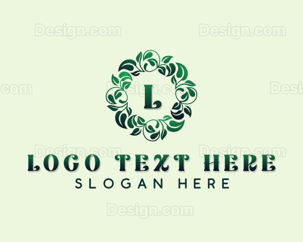 Herbal Garden Leaves Logo