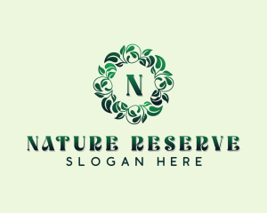 Herbal Garden Leaves logo design