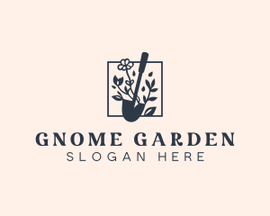 Gardening Shovel Planting logo design