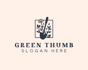 Gardening Shovel Planting logo