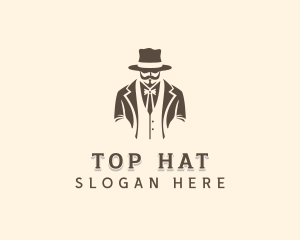 Hipster Gentleman Menswear logo design